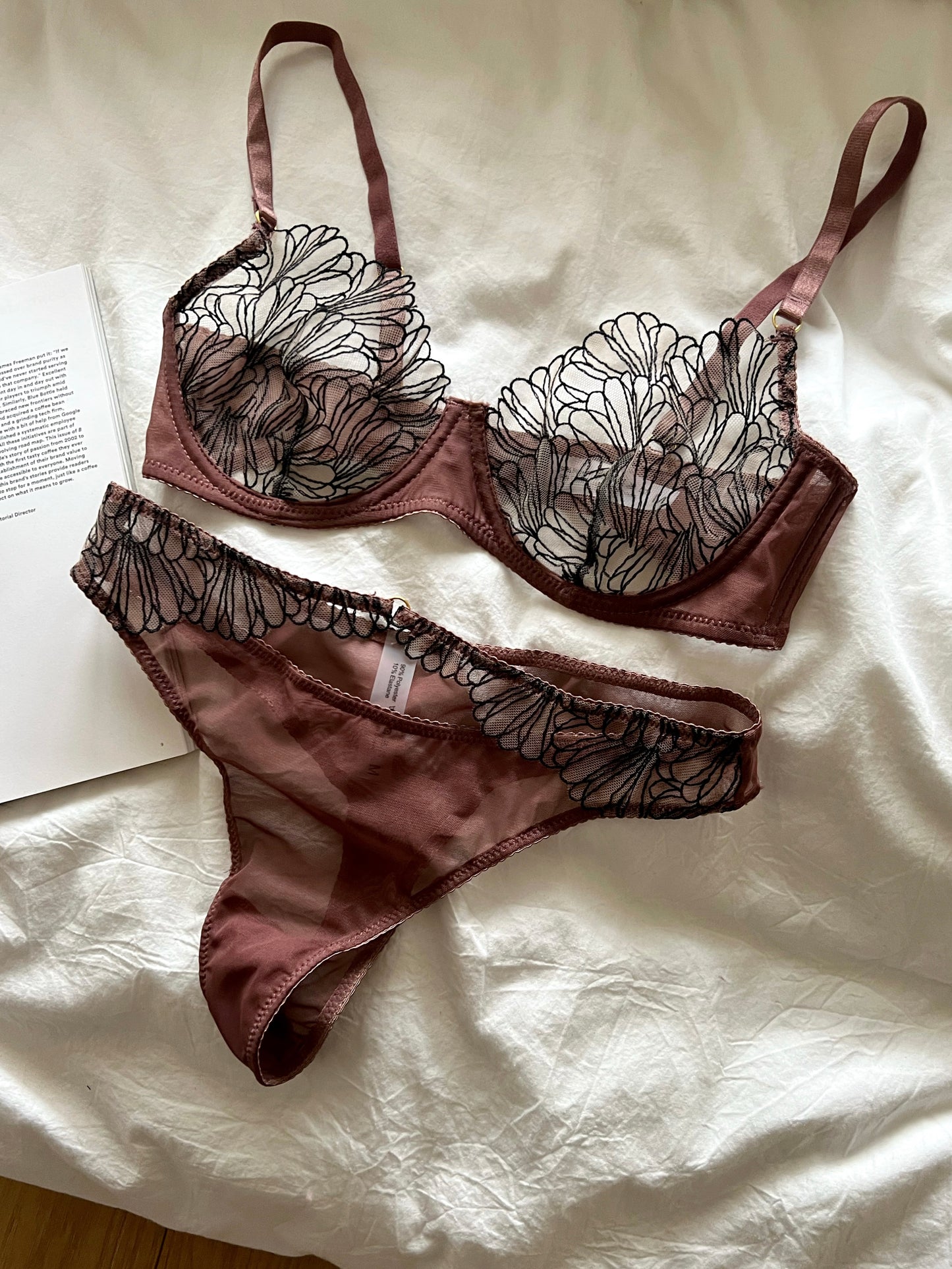 French sexy lace big bust underwear set