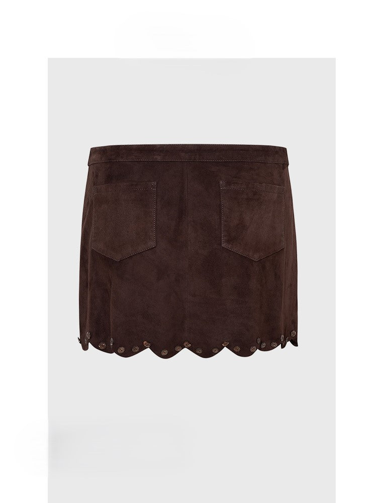 American retro short skirt
