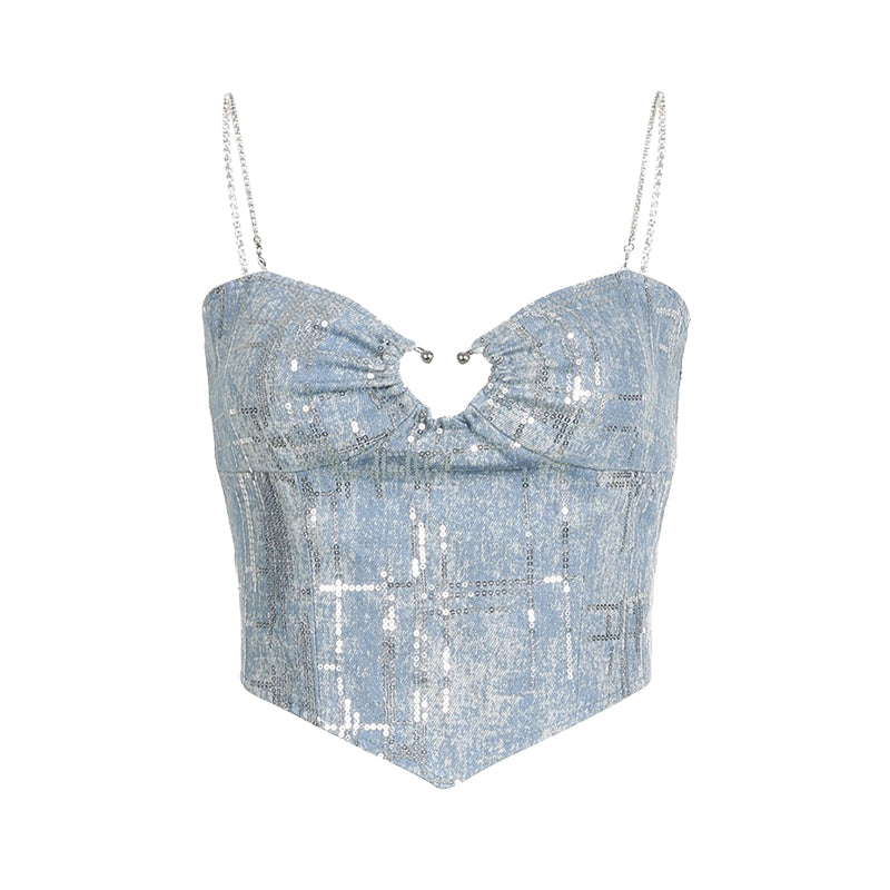 Faux Denim Camisole
