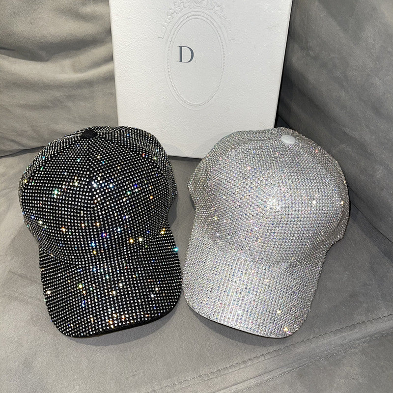 Versatile and stylish diamond-encrusted sunhat