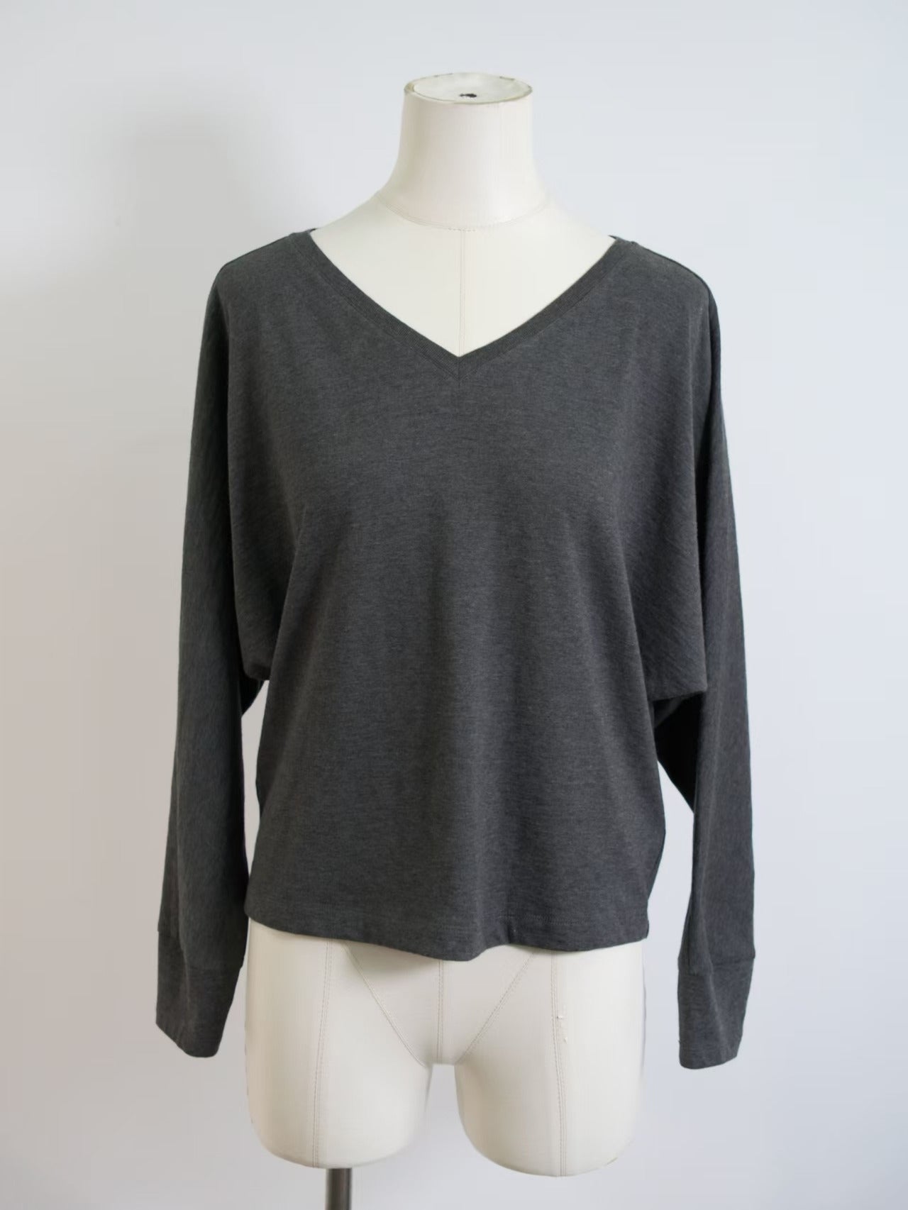 Early Autumn Tops V-Neck Long Sleeve T-Shirt