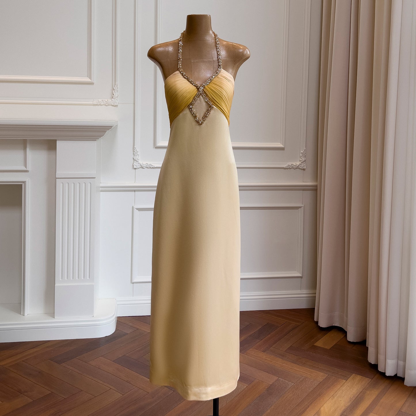 French slim fit evening dress