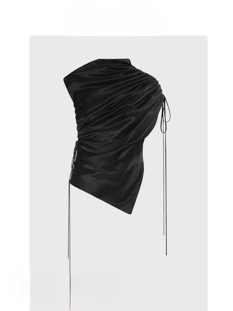 Black irregular top