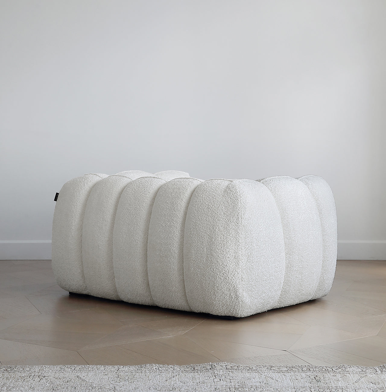 Pumpkin single sofa designer living room single casual Nordic retro fabric lazy sofa