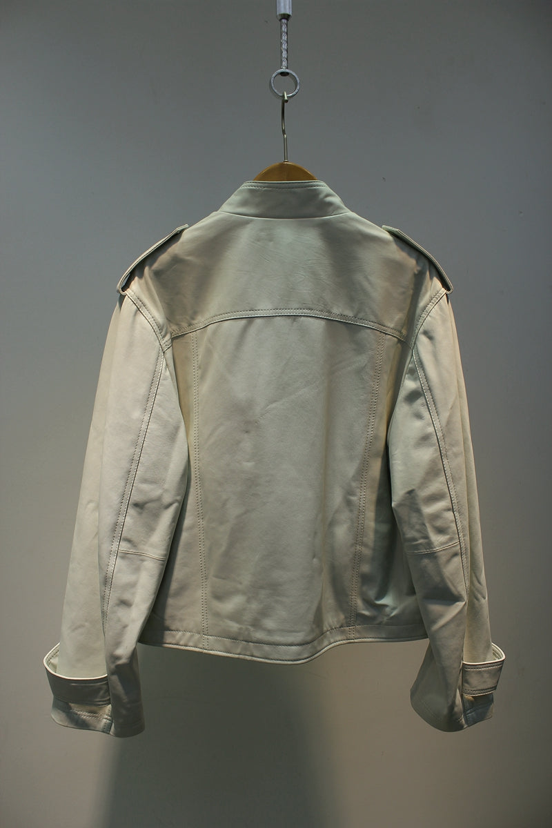 black sheepskin jacket
