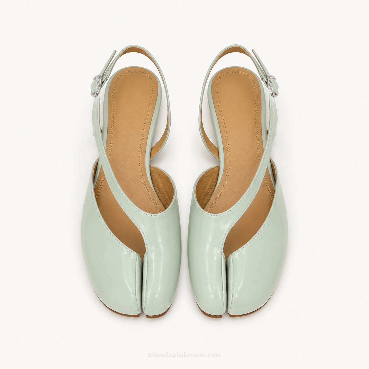 Split-Toe Slingback Flats