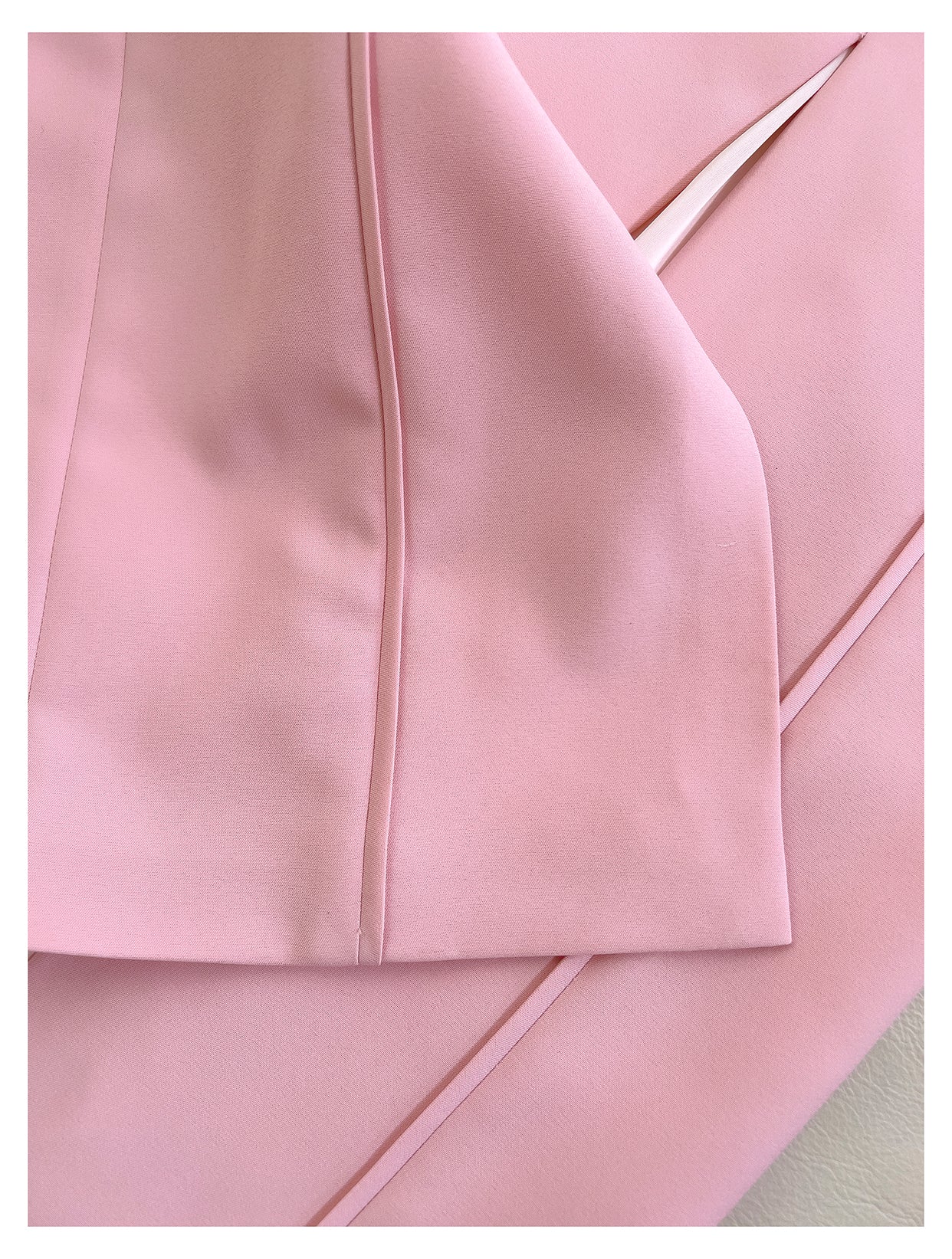Pink bow waist slimming long dress, high-end suspender dress