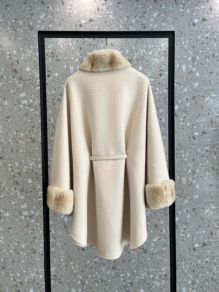 Cashmere Cape Rabbit Fur
