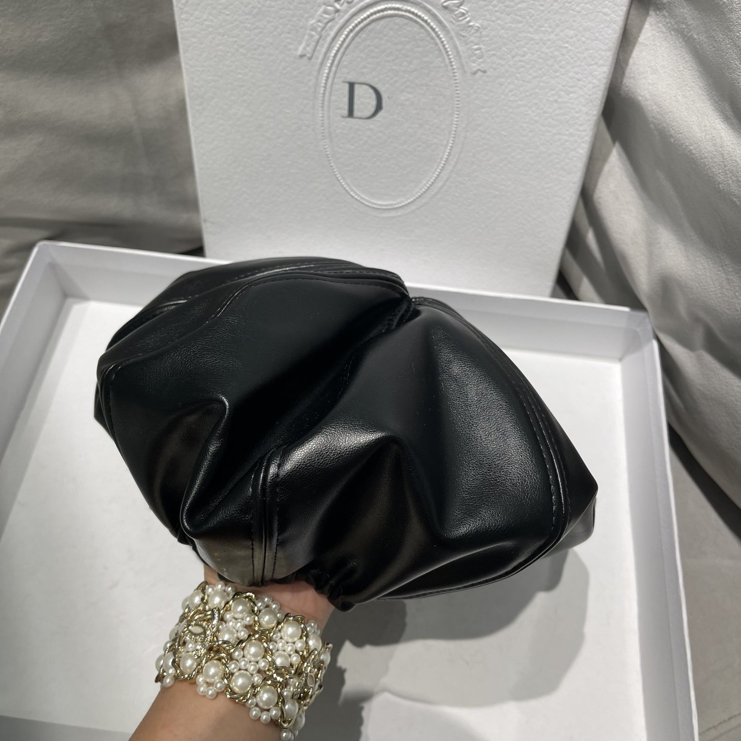 PU leather beret