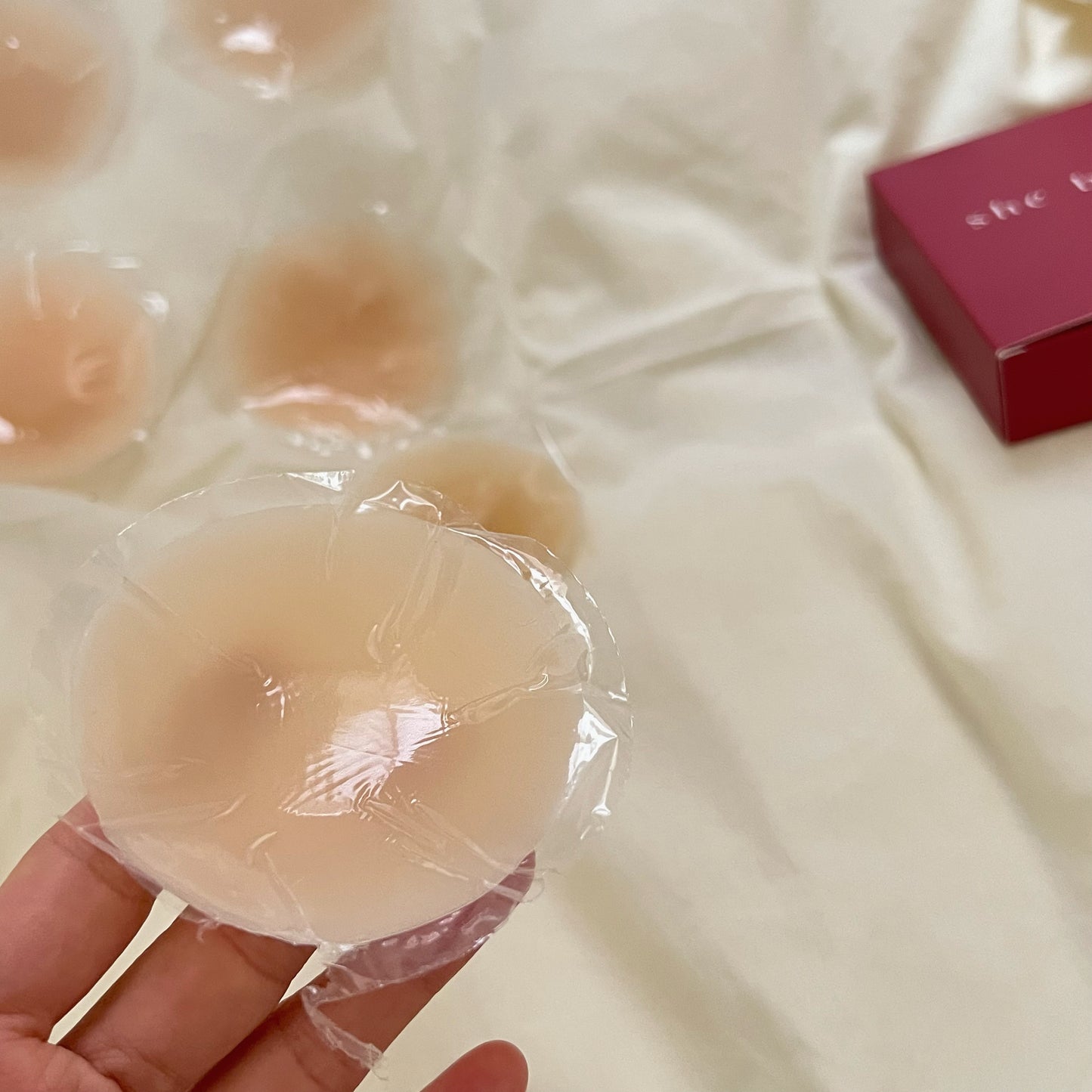 Homemade ultra-thin solid silicone latex patch