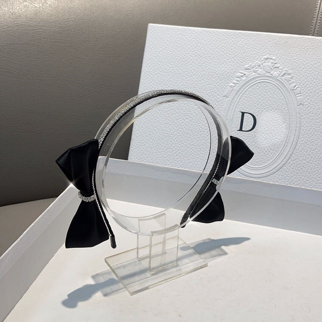 Japanese and Korean style fabric diamond bow simple headband
