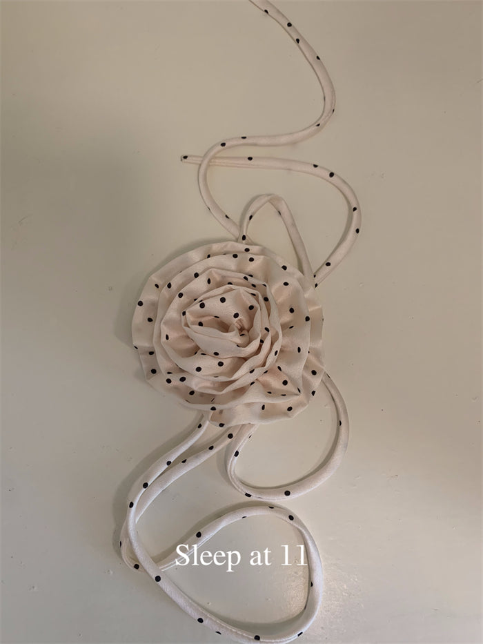 Versatile flower hair accessories, hair rope straps, camellia hair accessories