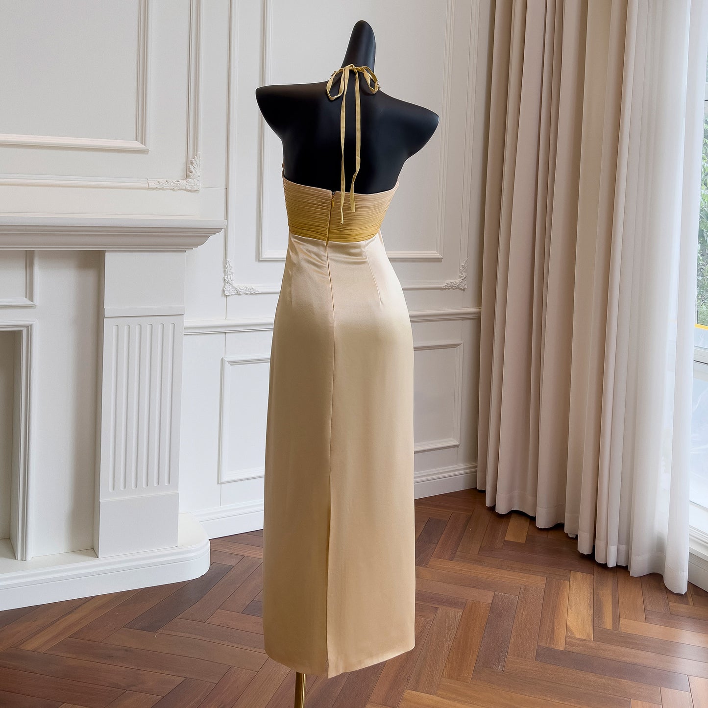 French slim fit evening dress