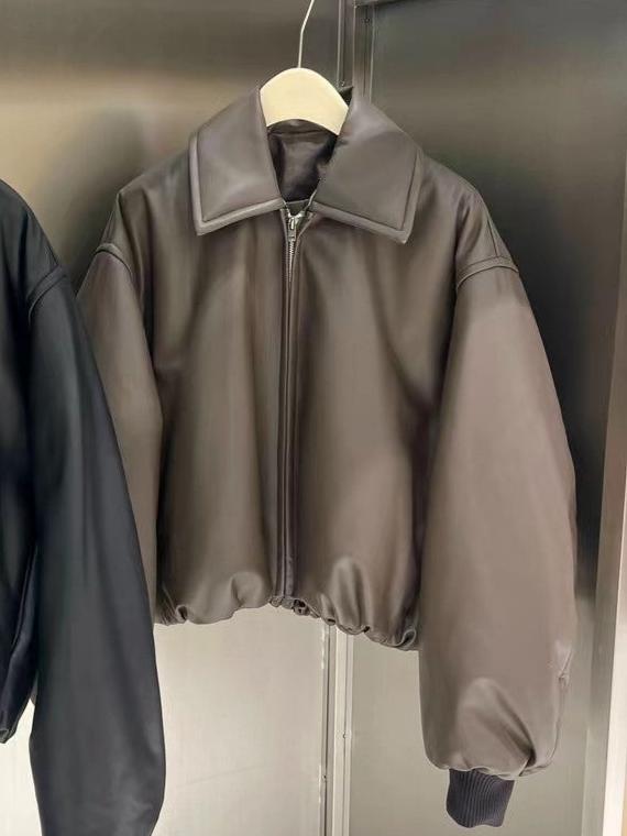 Genuine sheepskin loose sheepskin jacket