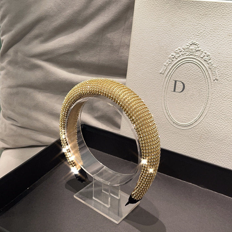 Korean simple full diamond headband