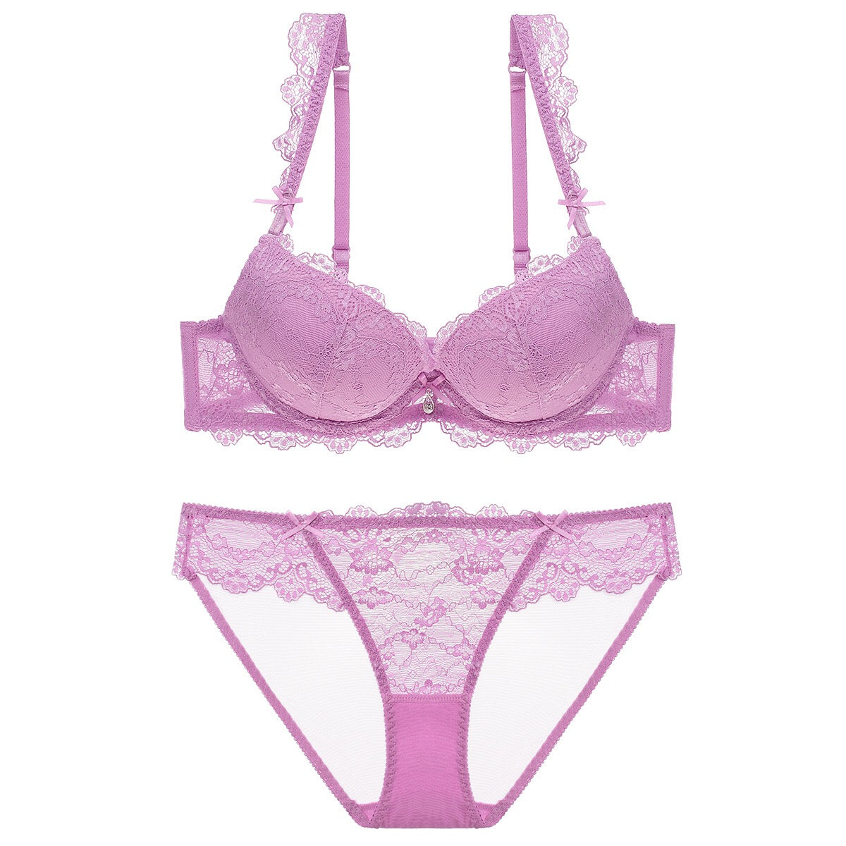 New lingerie set push up lace bra