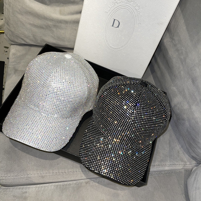 Versatile and stylish diamond-encrusted sunhat