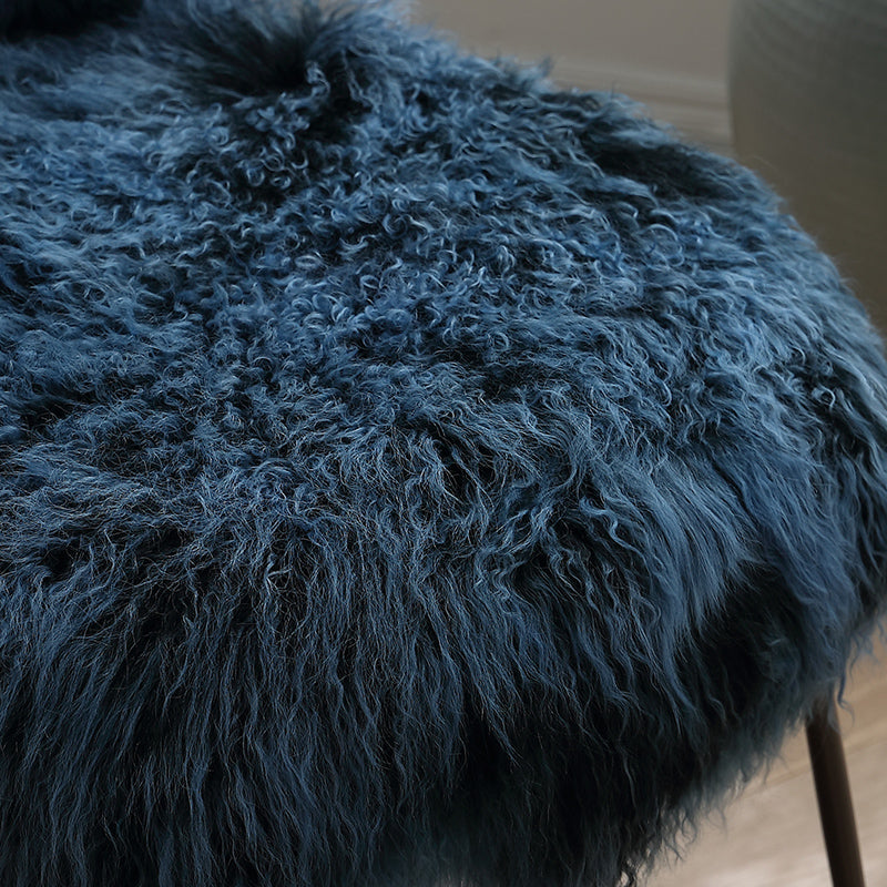 Italian light luxury sofa leisure chair imported wool designer single chair Nordic style dressing chair
