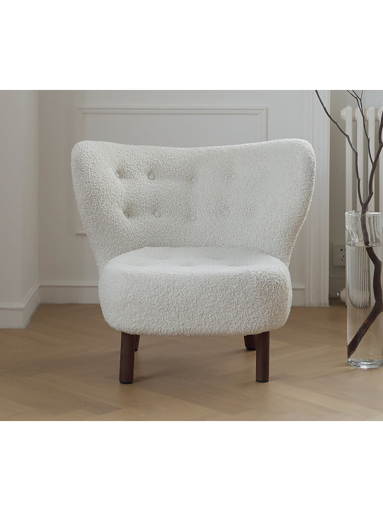 Nordic single sofa chair living room sherpa leisure chair designer modern simple lazy chair
