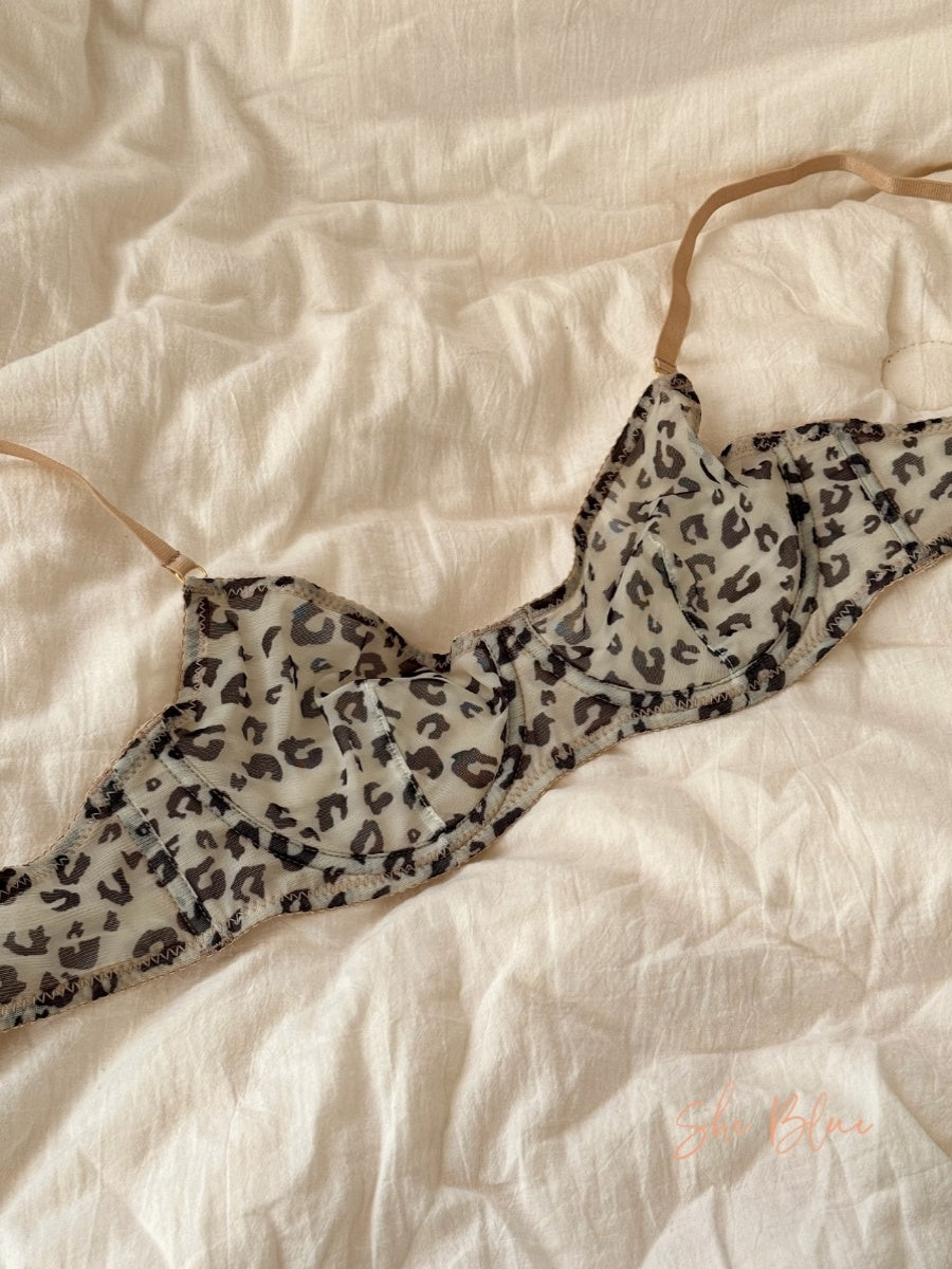 French sexy leopard print underwear ultra-thin style