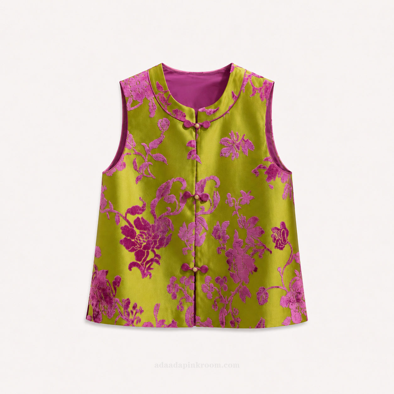 SILK JACQUARD VEST