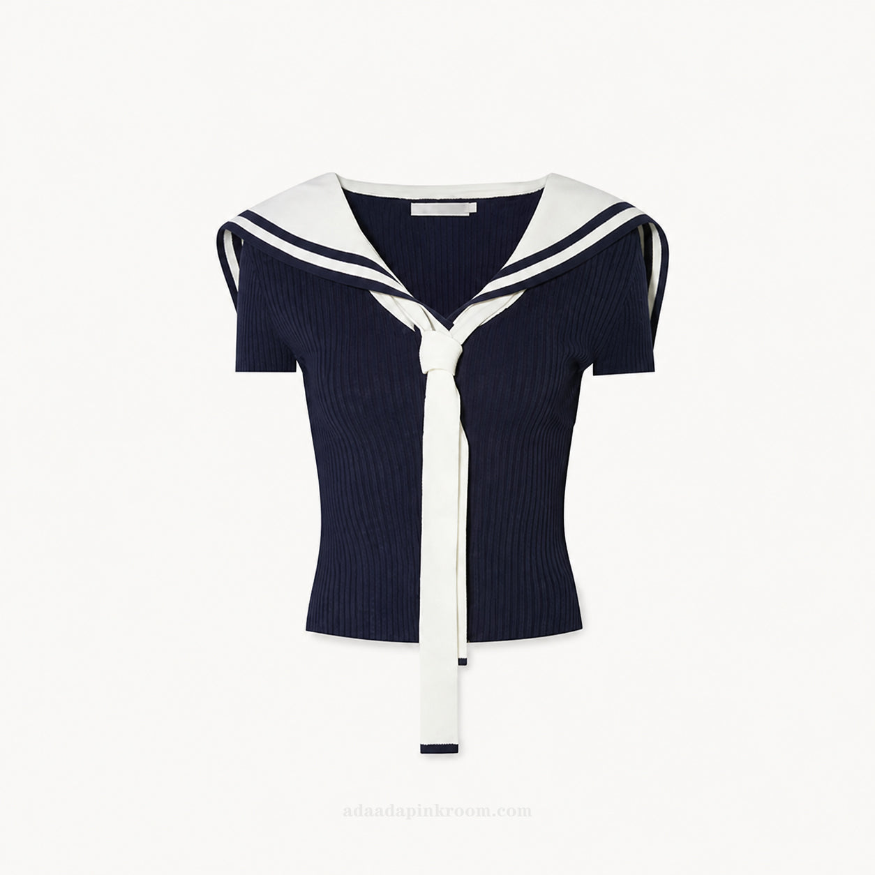 Sailor Collar Knit Top