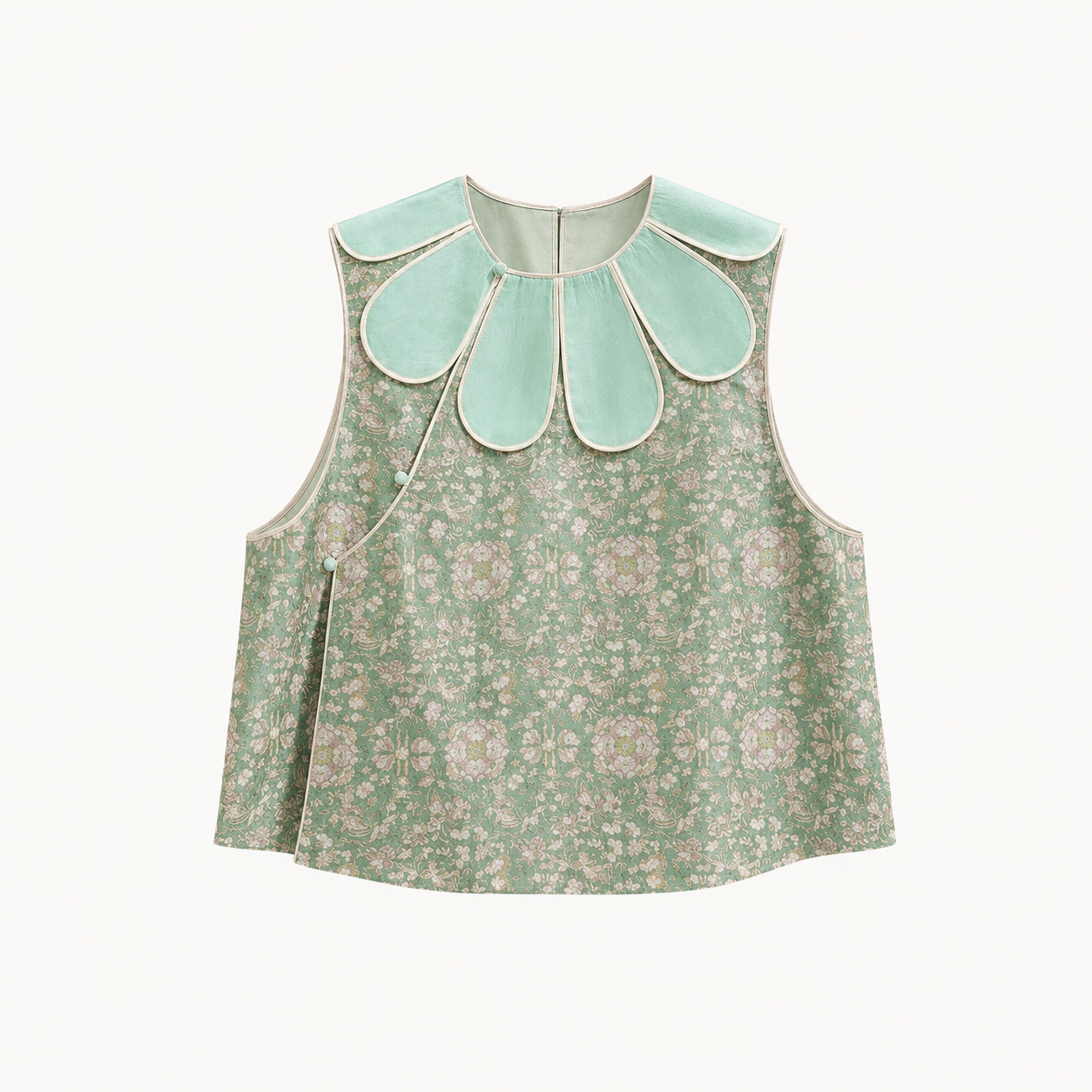 Mulberry Silk Jacquard Vest