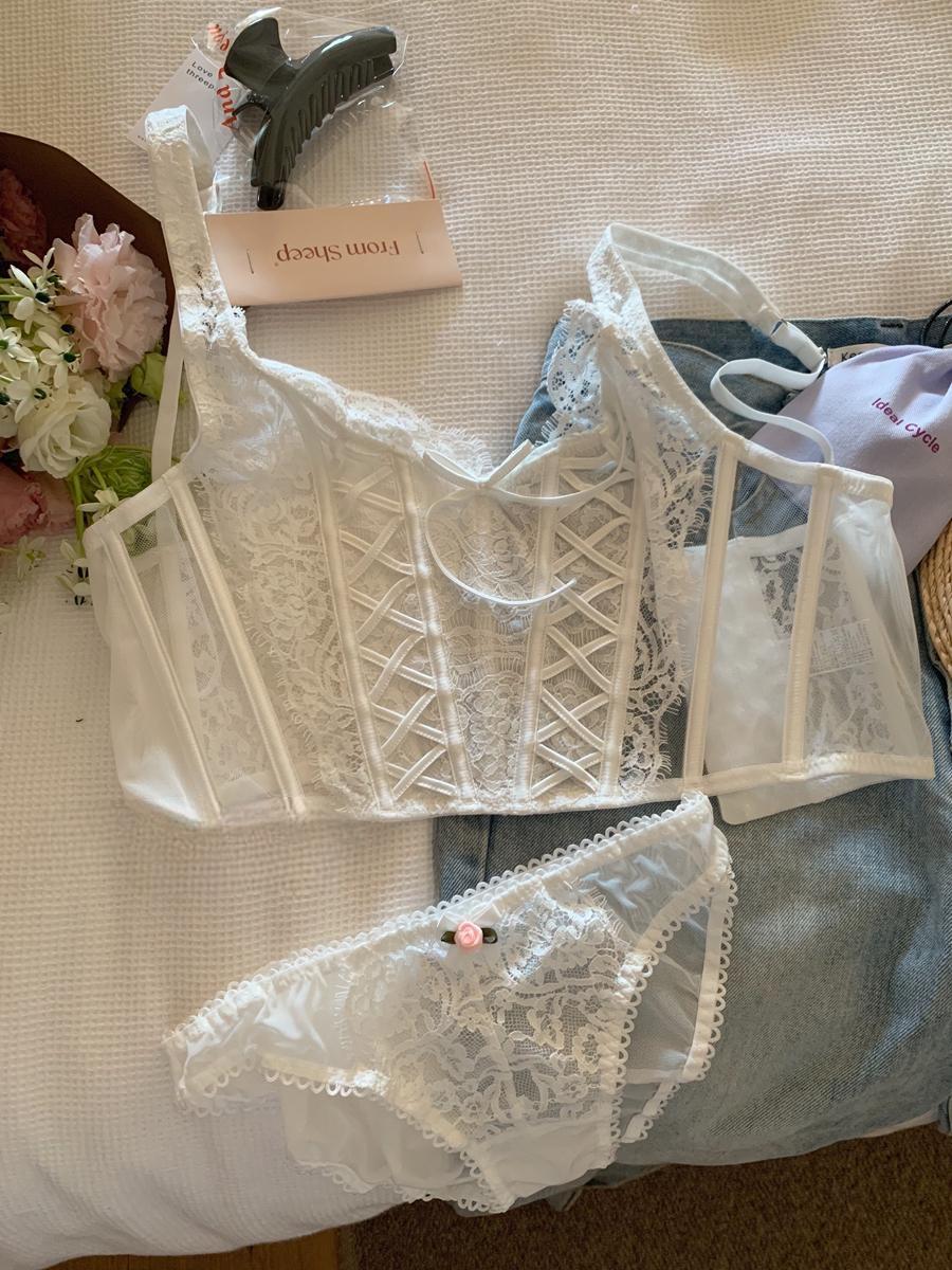 European and American French retro lace sexy underwear