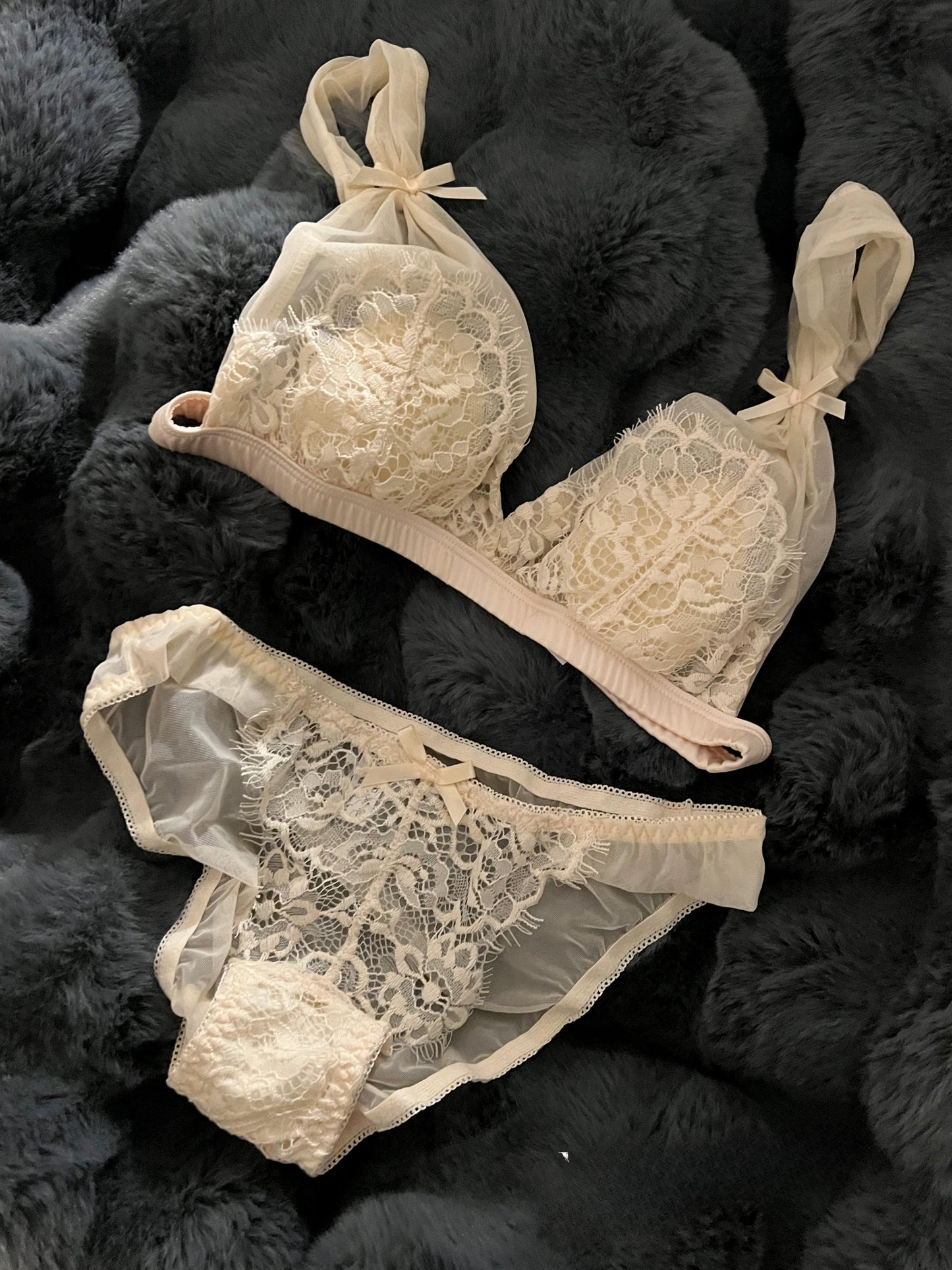 French sexy lace wire-free ultra-thin push-up bra
