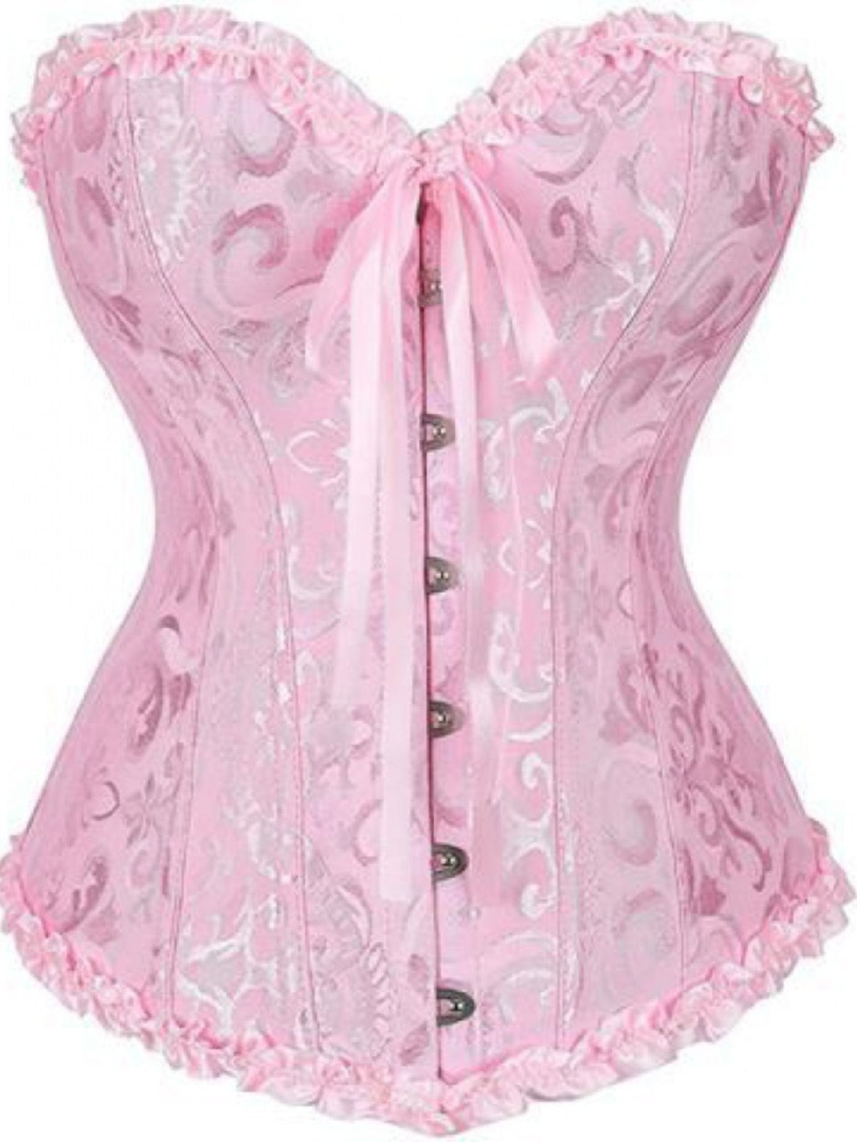 Ballet girl bow retro corset tight palace strap fishbone bra