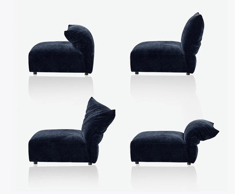 Italian minimalist petal sofa light modern simple light luxury living room sofa living room fabric sofa
