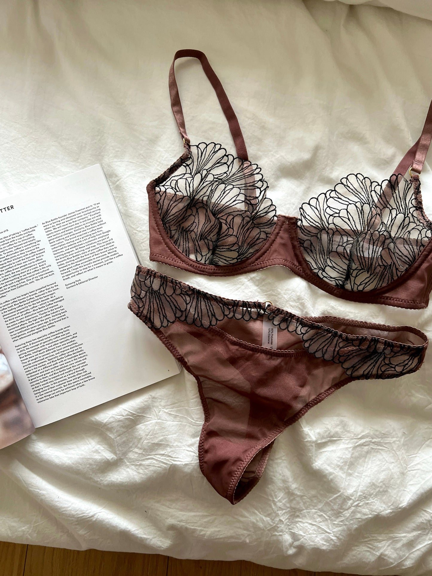 French sexy lace big bust underwear set