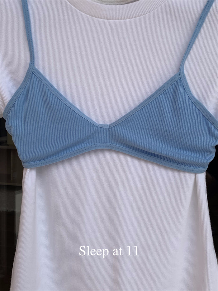 Small vest with suspender underwear