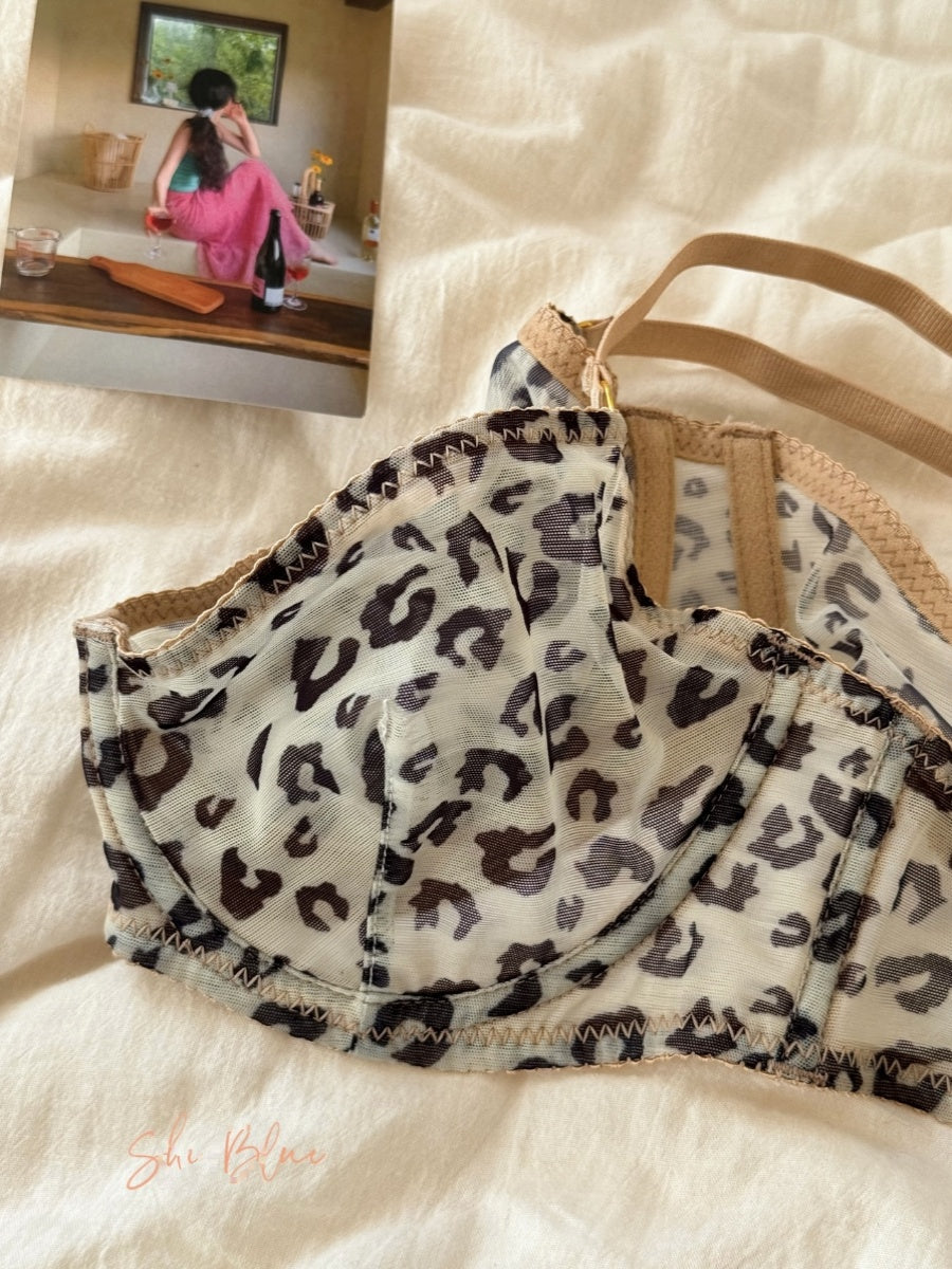 French sexy leopard print underwear ultra-thin style