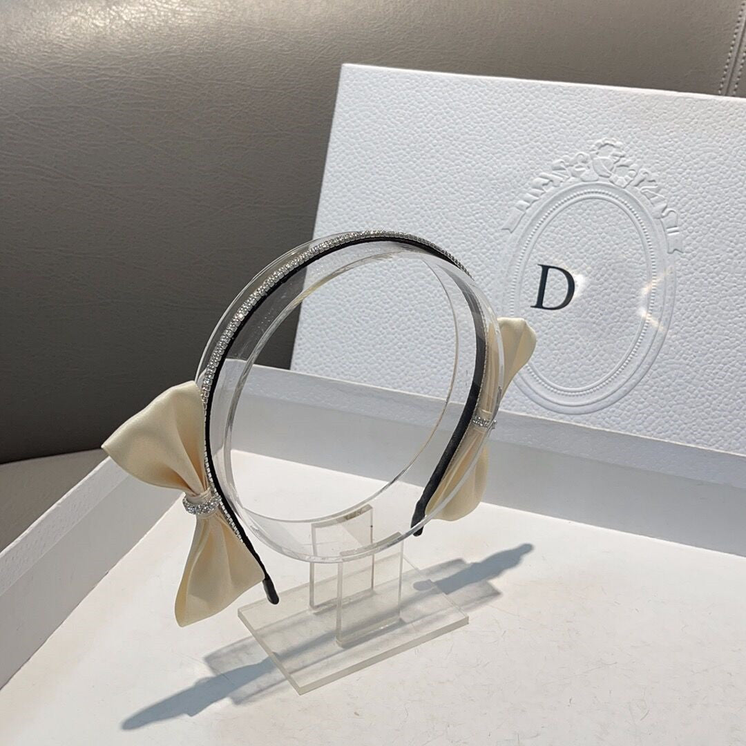 Japanese and Korean style fabric diamond bow simple headband