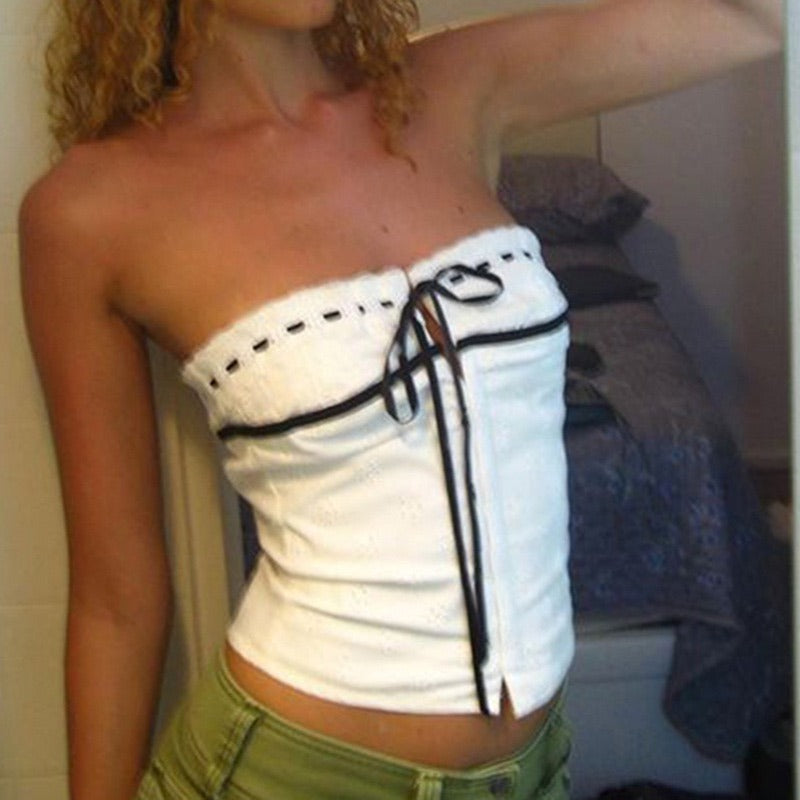 Jacquard tube top