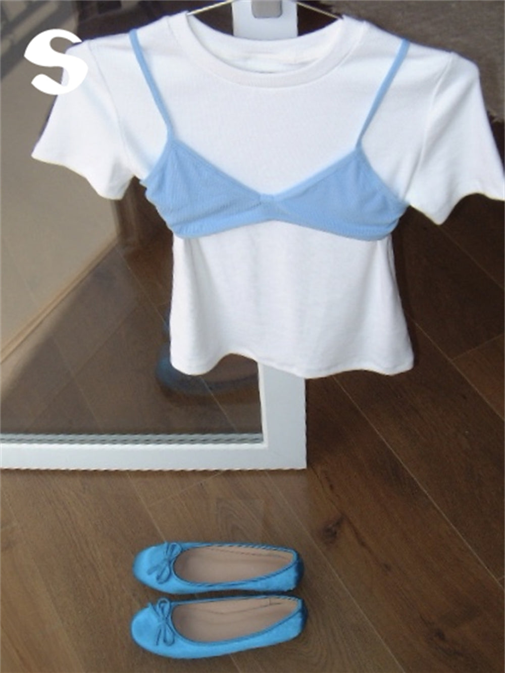 Small vest with suspender underwear
