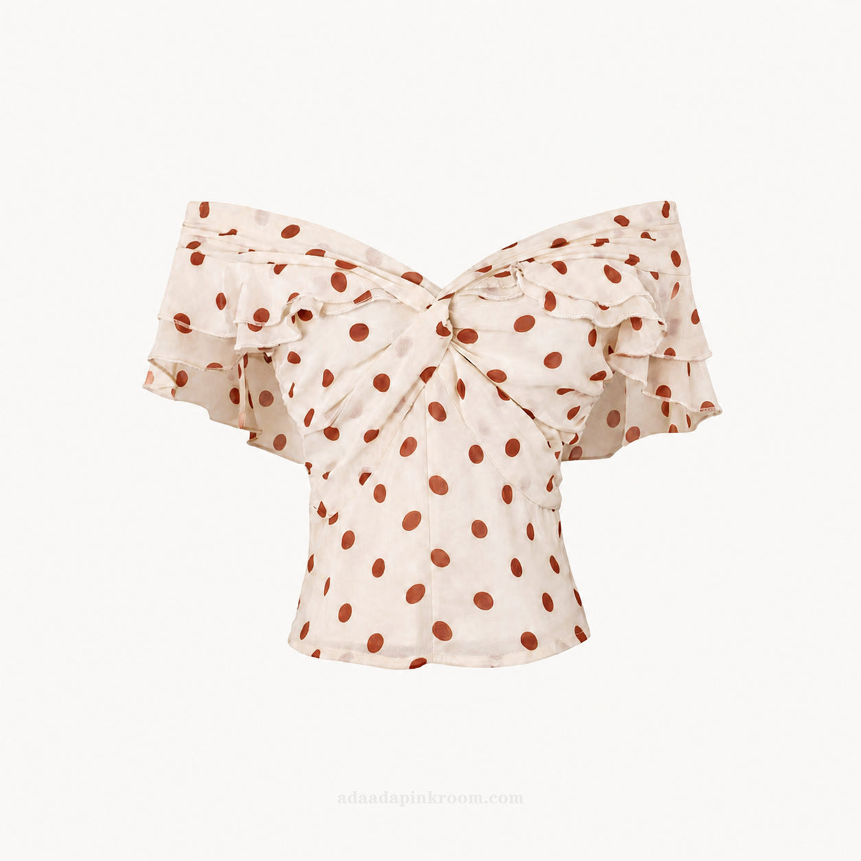 POLKA DOT OFF-THE-SHOULDER TOP