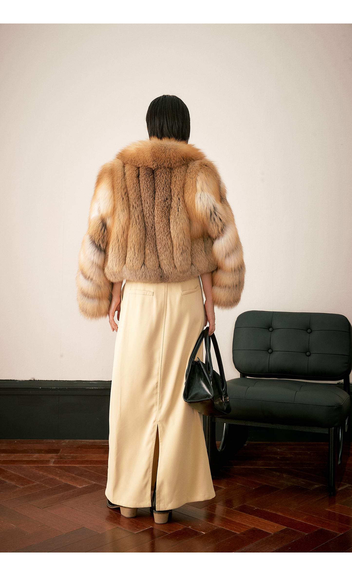 Fox fur coat