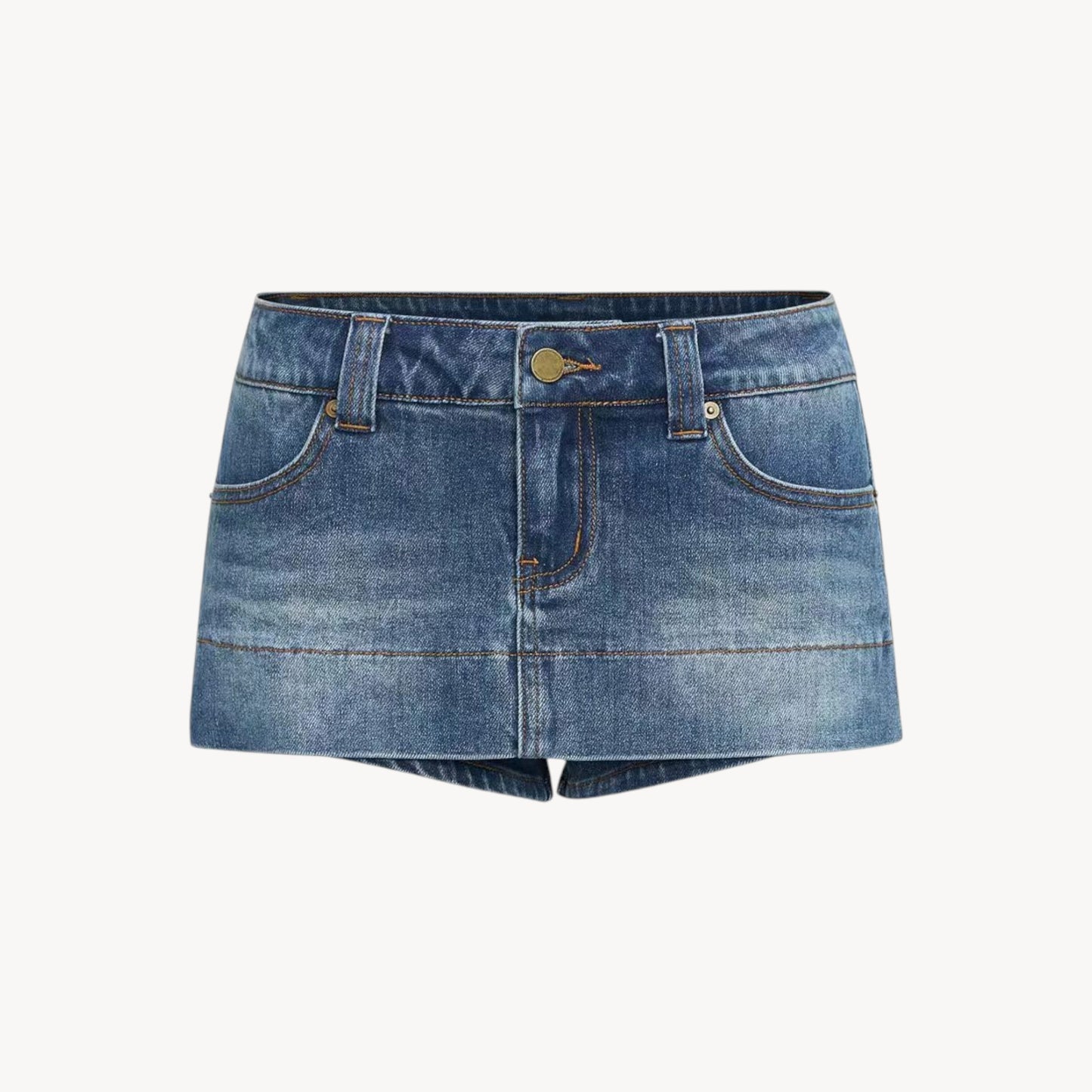 DENIM MINI SKORT