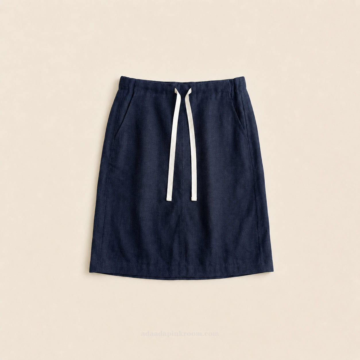 Drawstring Midi Skirt