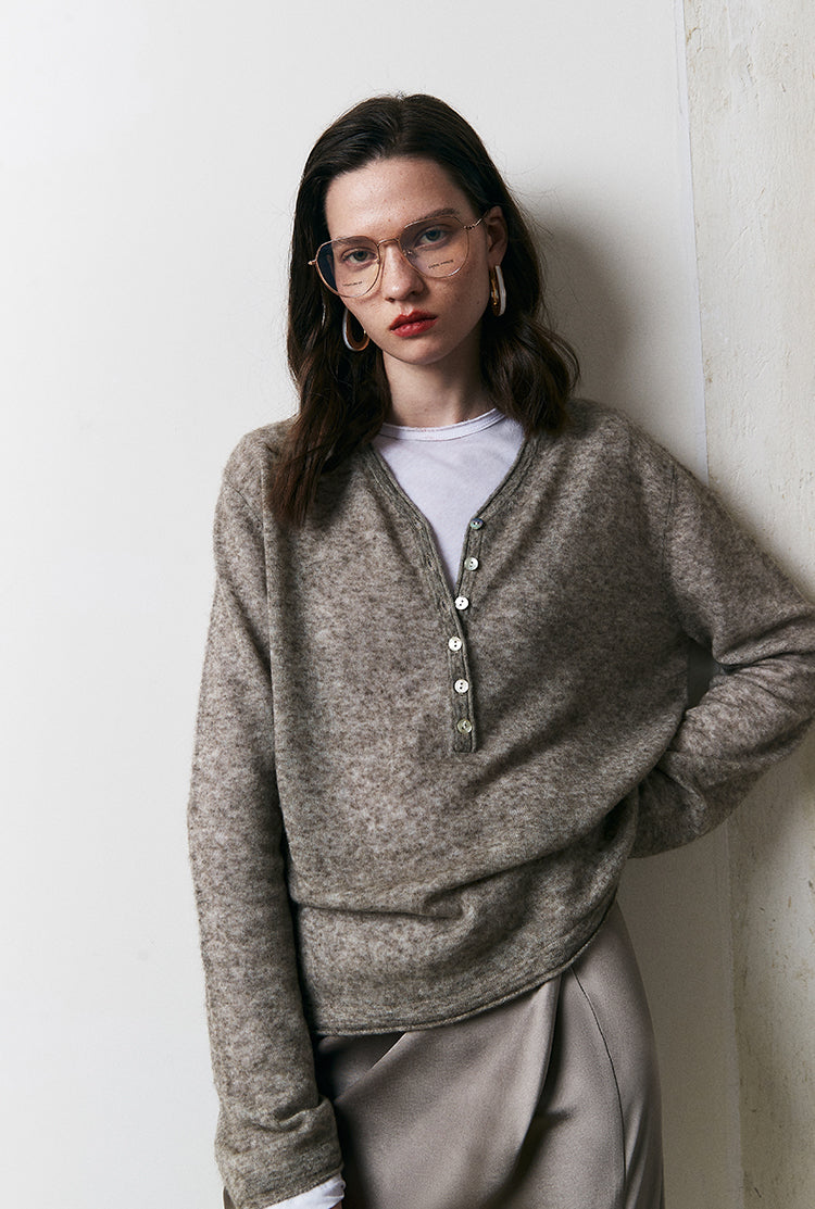 Custom spun fine yak cashmere three-piece set