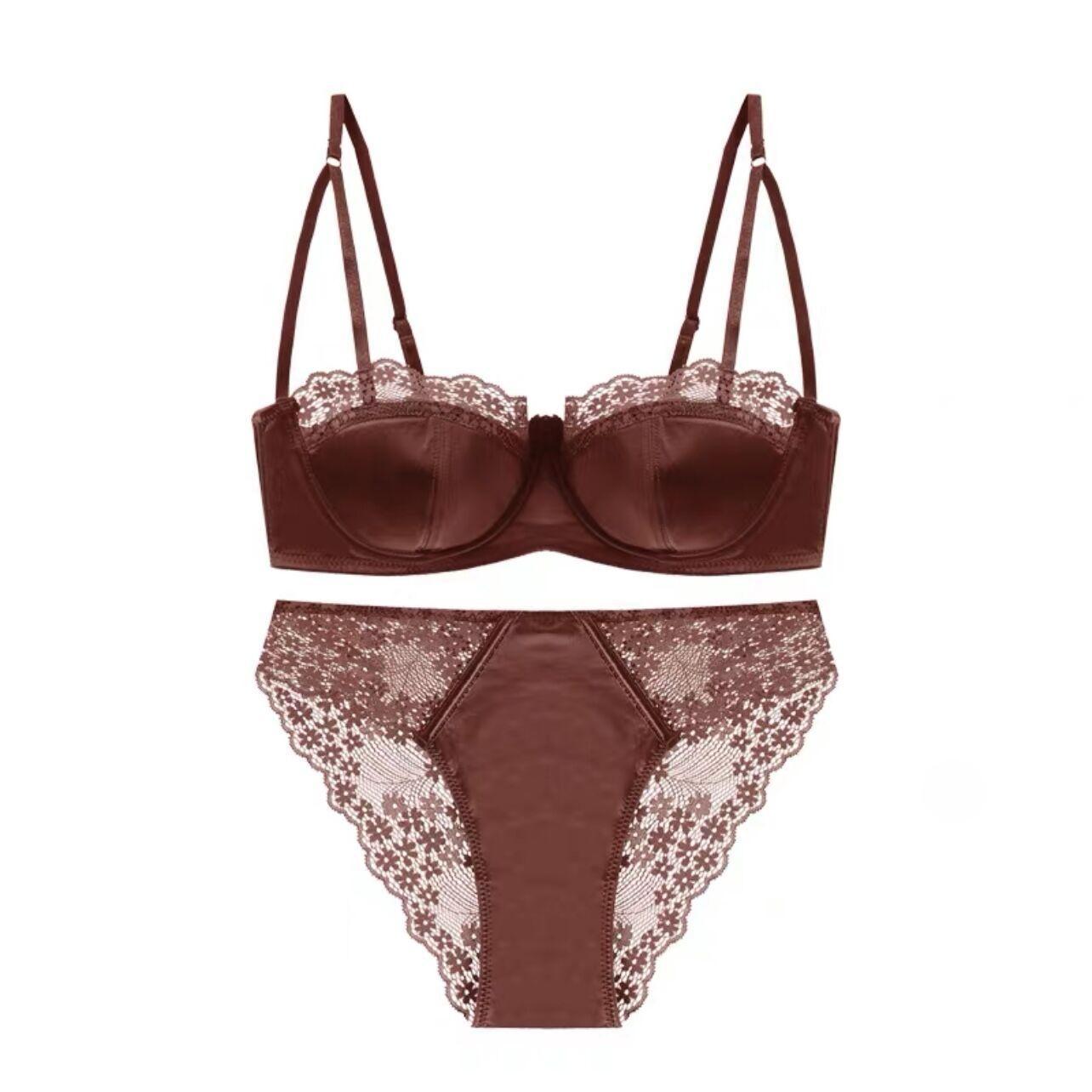 Sexy satin lace thin suit