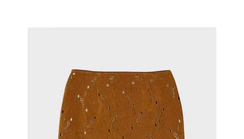 Fake two-piece hollow skirt short style