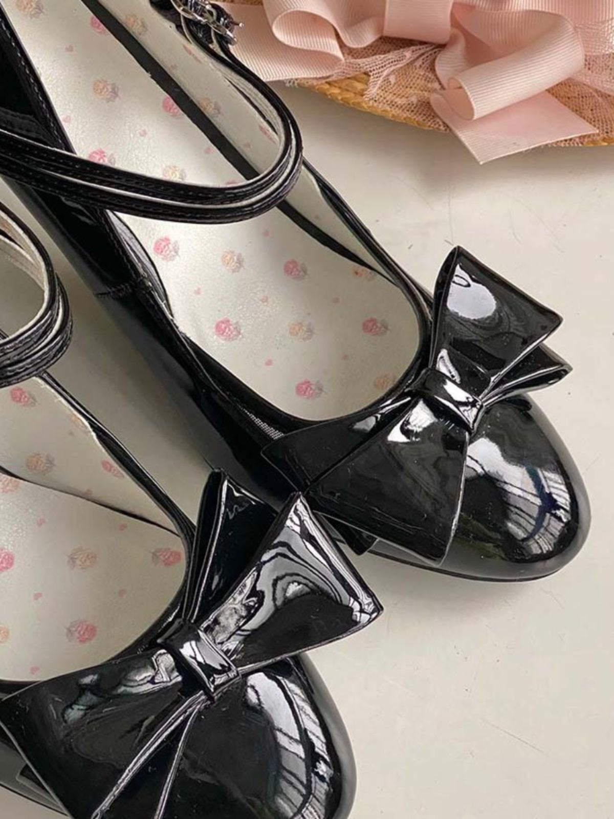 Original bow stiletto pointed toe women's shoes