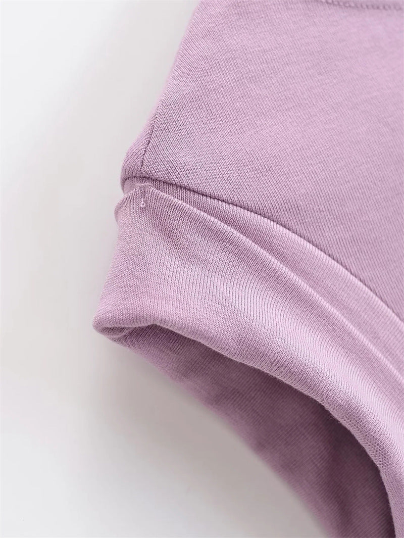 European and American off-shoulder T-shirts with irregular designs