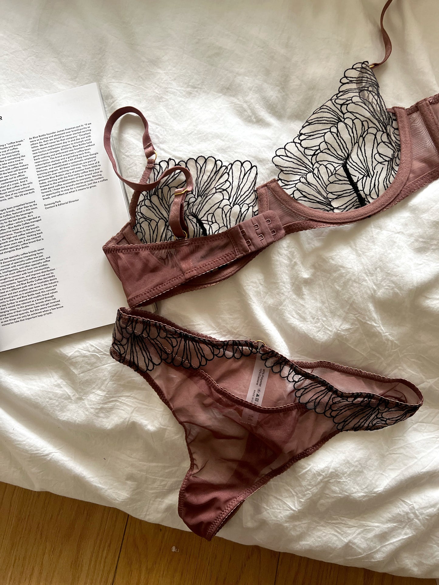 French sexy lace big bust underwear set