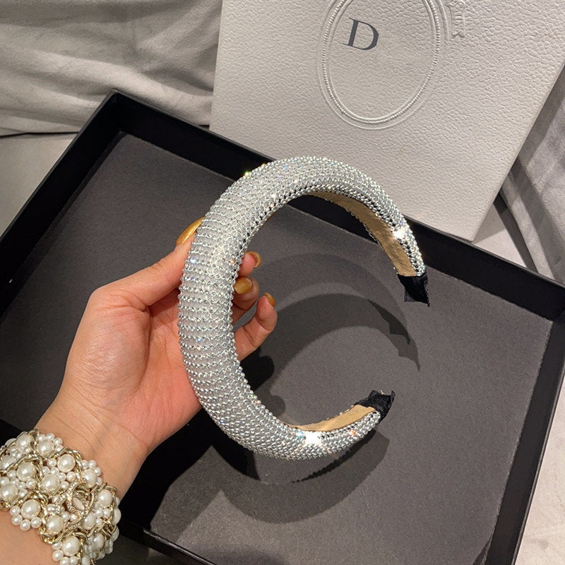 Korean simple full diamond headband