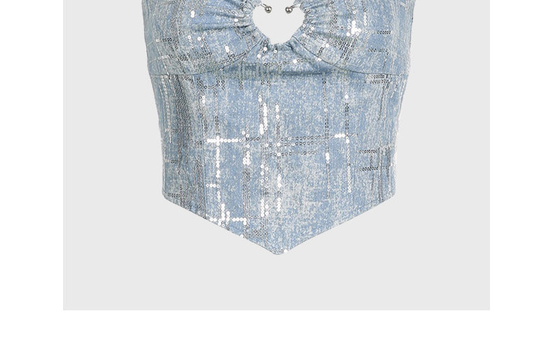 Faux Denim Camisole