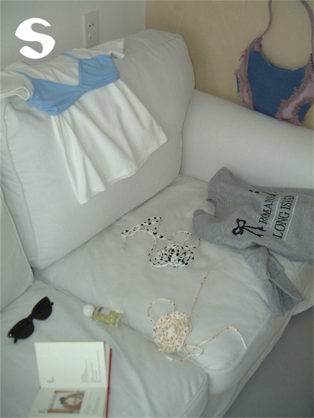 Small vest with suspender underwear